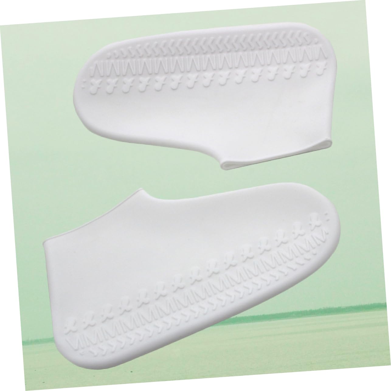 KICHOUSE 1 Pair Water Resistant Non-Slip Shoes Cover Silicone Rainproof Galoshes Anti-Slip Protection