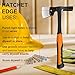 Drywall Hammer Hatchet,13‘’ Wall Board Tool,Anti-Slip and Shock Reduction Handle,Onepiece Steel Drywall Hammer Axes for Roofers, Carpenters, Contractors& serious DIYers. (Drywall Hammer Hatchet)