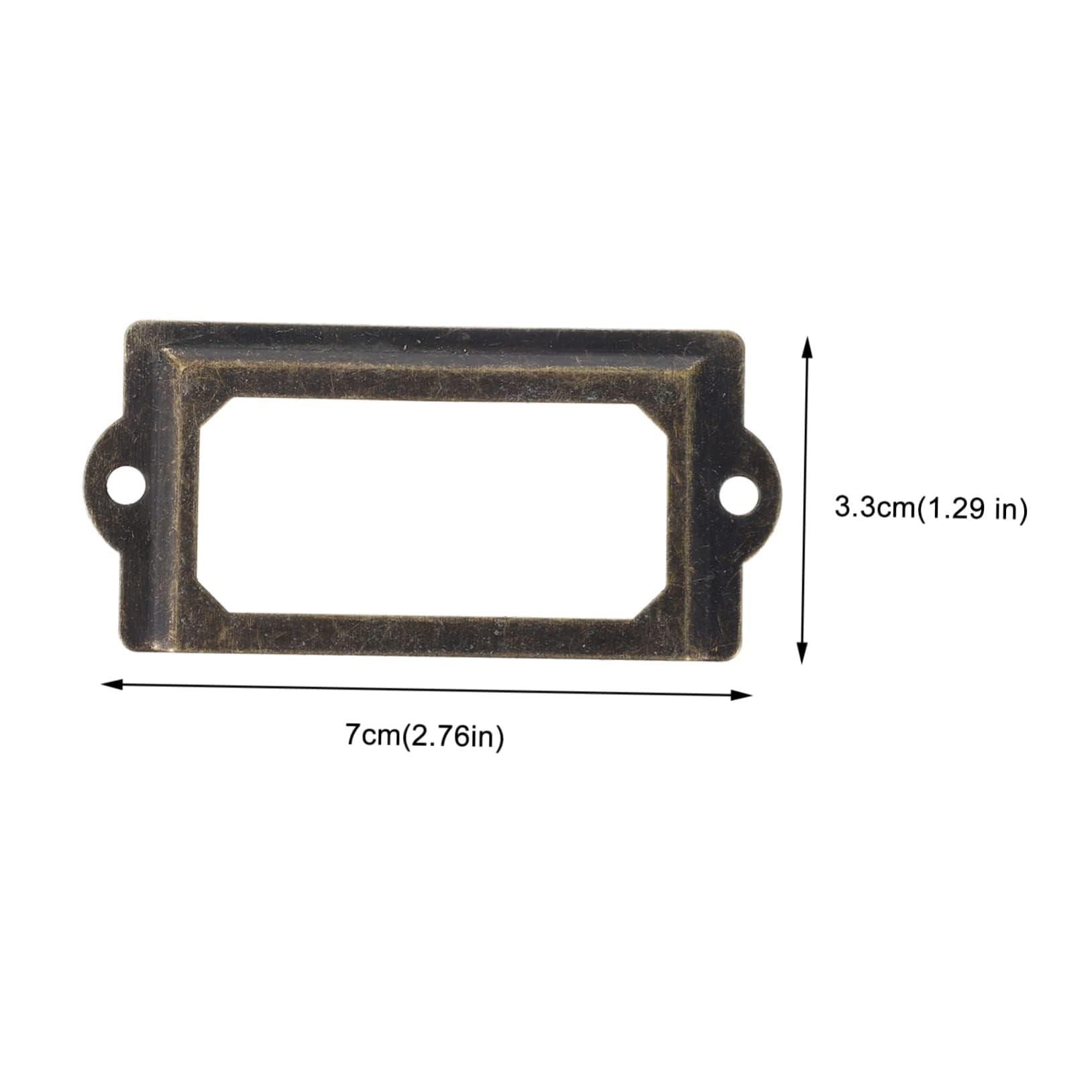 Cabilock 30Pcs Antique Label Frame Holders Drawer Label Holders for Cabinets Cupboards and Storage Boxes Easy to Install for Identifying Contents