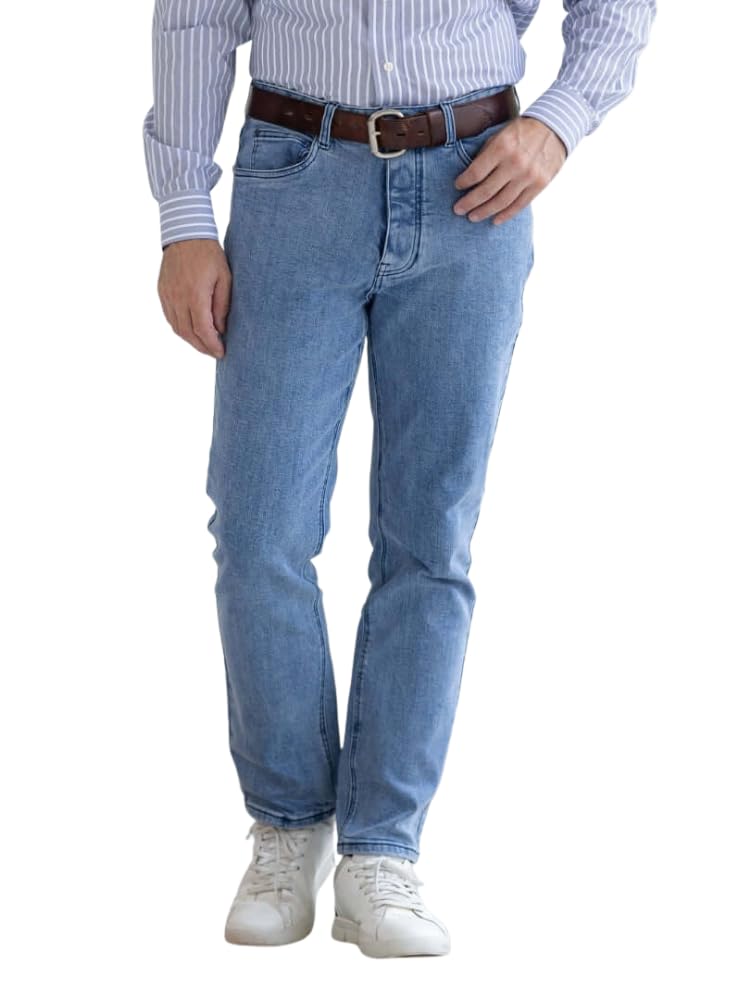 MagnaReady Mens Pants I Stretch Jeans Adaptive Clothing with Magnetic Closures Easy-Wear Five Pockets