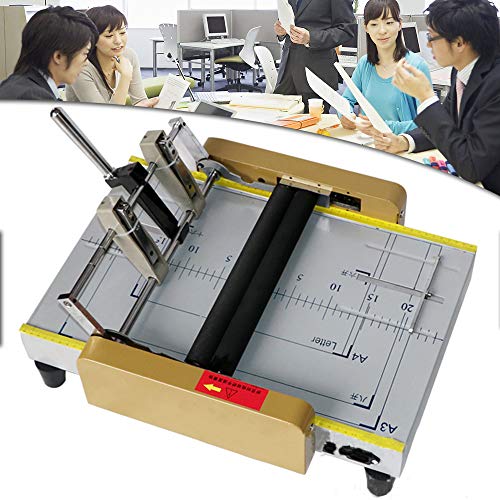 Paper Folding Machine, 11.7" X 16.5" A3 Booklet Making Machine Paper Bookbinding And Folding Booklet Stapling Equipment For Printing Factories And Schools #TOP7