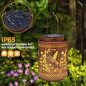 Hummingbird Solar Lanterns Garden Decor Birthday Gifts for Women Mon Grandma Metal Hanging Solar Lights Waterproof Outdoor Decoration for Outside LED Lanterns for Yard Patio Lawn Pathway Landscape Hummingbird Solar Lanterns Garden Decor Birthday Gifts for Women Mon Grandma Metal Hanging Solar Lights Waterproof Outdoor Decoration for Outside LED Lanterns for Yard Patio Lawn Pathway Landscape