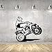Wandaufkleber Aufkleber，Wandbild Vinyl Dekoration Motorradrennen Art Deco Beweglich [Größe: 42X61Cm]，Wanddekoration Wandbild