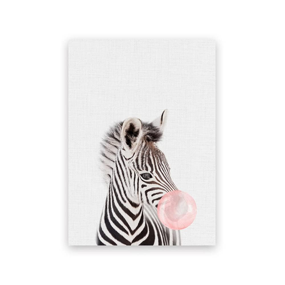 Nordic Ideas 3 Poster Bebe Animali Giraffa Elephant Tigre Poster Camera Ragazzo Lavagna Bambini Decorazioni Murali Stampa su Tela Senza Cornice PTANB001-M