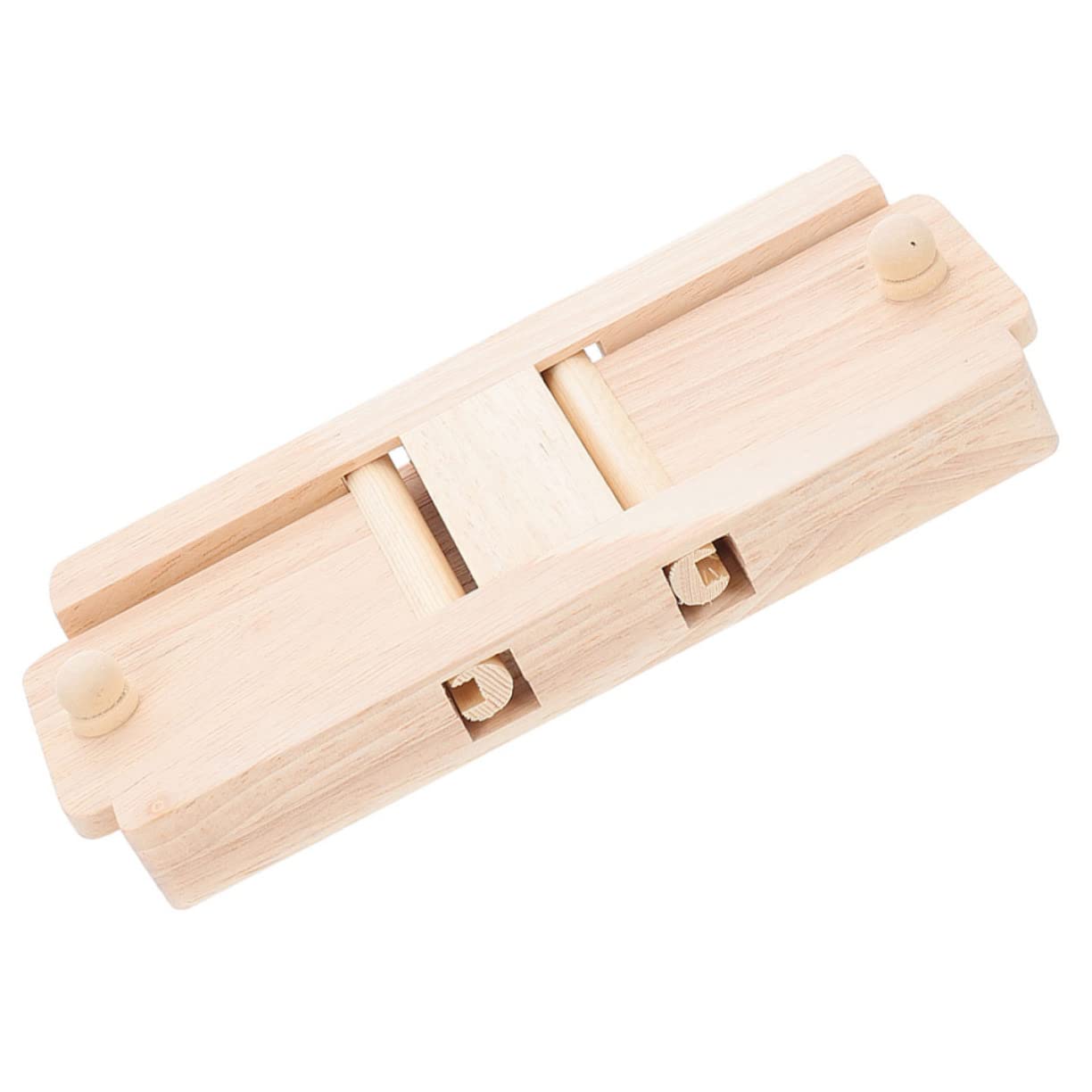 SUPVOX 2pièces Jouet Bois Interactif pour Hamsters Accessoire De Cage pour Recherche De Nourriture Jouet à Friandises pour Rongeurs Modèle avec Couvercle Rotatif