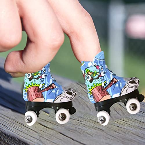 Gecorid Mini Finger Skateboards Toy Mini Finger Shoes Mini Finger Skates Funny Finger Sports Novelty Toy Fingertips For Kids Boys Girls Colorful Birthday Gift Toys Party Favors #TOP4