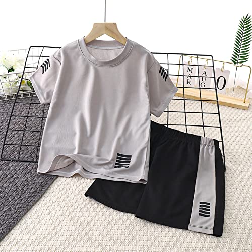 Toddler Boys Clothes Mesh Athletic Summer Short Sleeve T-Shirt and Shorts Kids Outfit Set 3 To 10 Year2