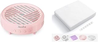 MelodySusie Nail Dust Collector SProR & 200 Sheets Nail Dust Collector Filter Paper