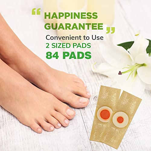 Image of Ulensy Corn Remover Pads for Feet Toes: 84-Pack Sapphire Blue