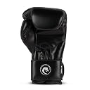 Chizld Impact Premium Semi-Leather Boxing Gloves (Black/White, 12oz) gallery image