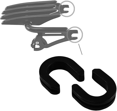 Miniatura 4 de Soporte de montaje de placa lateral para motocicleta, soporte de montaje para barra Sissy Bar compatible con Harley Touring 1983-2024, negro (6)