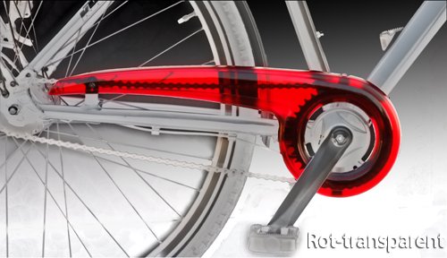 DEKAFORM Kettenschutz 180-2 für Diamant Falter Kalkhoff Rabeneick Staiger Shimano Nexus bis 38 Zähne * topastransparent Sport & Freizeit