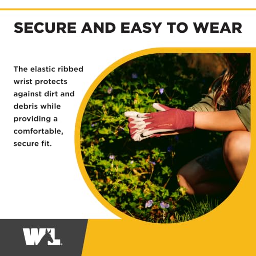 Image of Wells Lamont Gardening Gloves for Women - Breathable Polyester, Seamless Fit - PU-Coated Palm for Grip & Durability