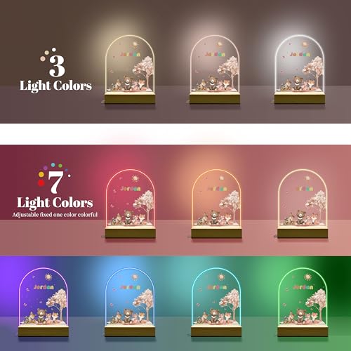 Lámpara de noche LED personalizada para niños miniatura 6
