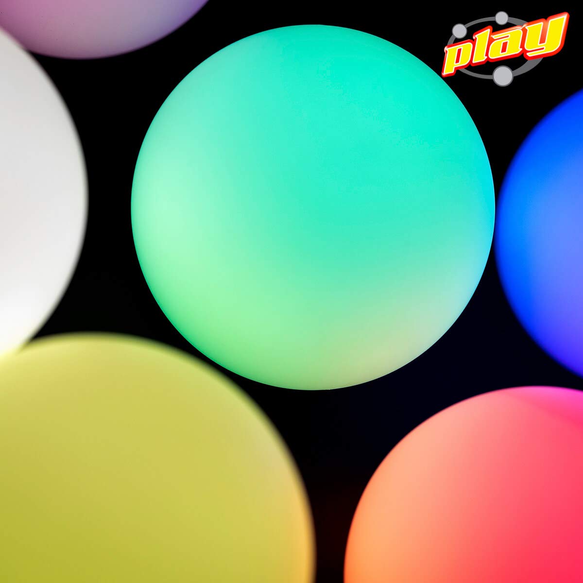 Play Juggling - Balles Lumineuses de Jonglerie - Lot de 5 balles Lumineuses - Rouge