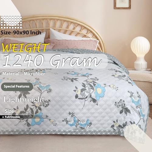 Image of BSB HOME 2nd Gen 120 GSM Microfiber Reversible AC Comforter /Blanket for Winter /Quilt /Duvets for Double Bed (230 X 220 cm, Jaipuri Print Mouse)
