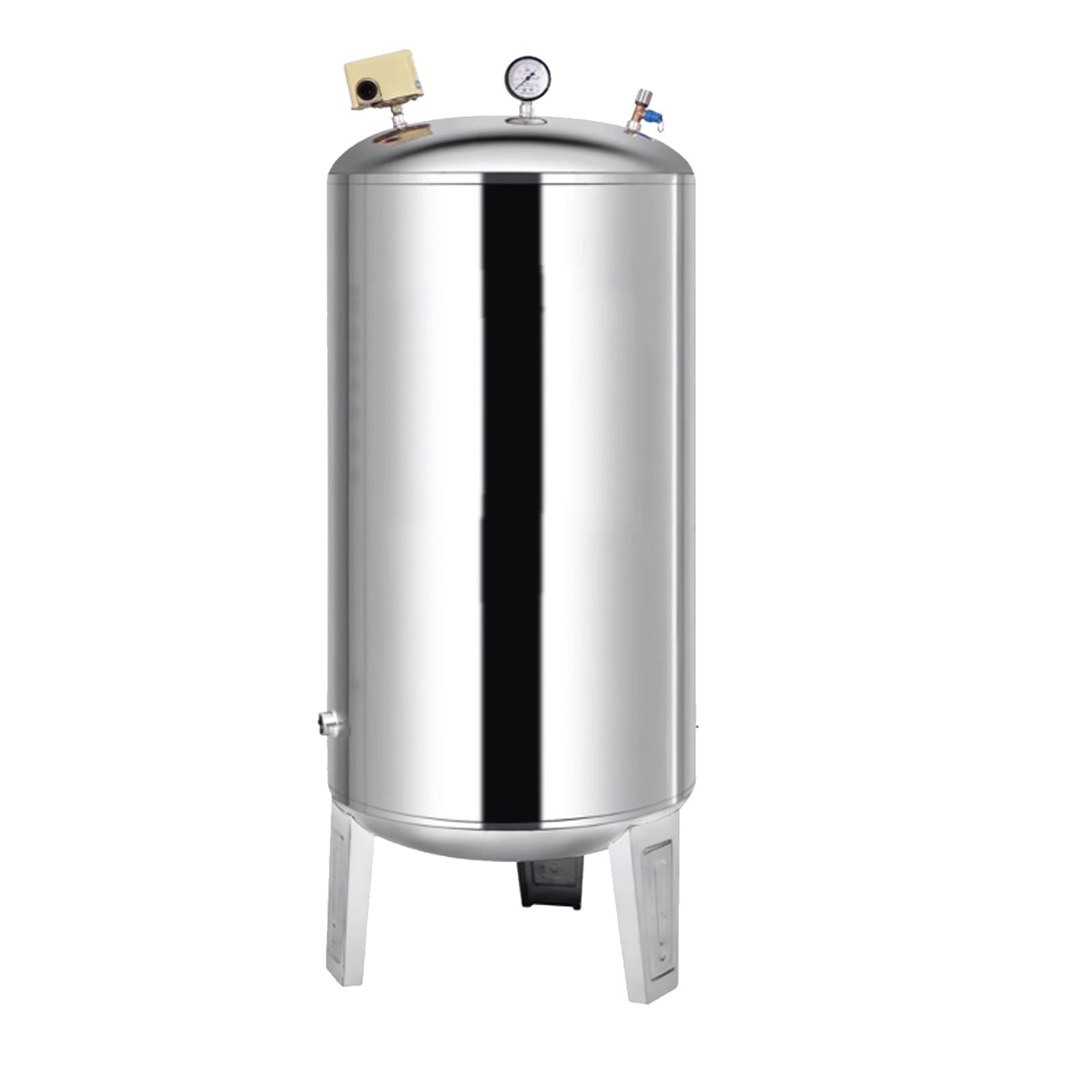 Serbatoio a Pressione con Attacco di Pulizia | 60/100/160/200/250/300/500/700 L, per Uso Industriale, Giardinaggio, Agricoltura(160L/42.2Gal)