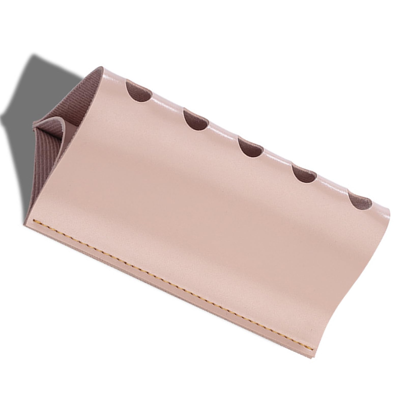 Nucelit Sophisticated Triangular PU Leather Desktop Organizers for Pen Markers Stationery Fit Any Workspaces Leather Pen Holders
