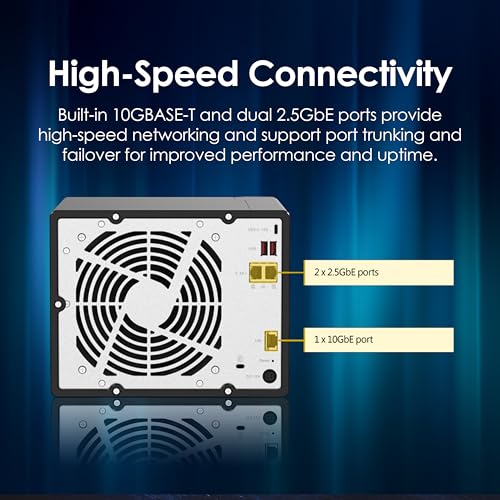 Image of QNAP TS-h973AX-32G 9-Bay QuTS Hero NAS with 10GbE /2.5GbE Connectivity