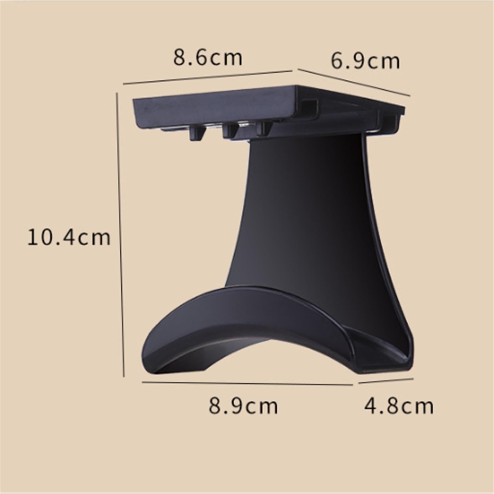 Supporto Cuffie Camera da Letto Supporto for Cuffie Gancio in Metallo Satinato for Semplice in Silicone Antiscivolo Accessori per Il Gioco(White)