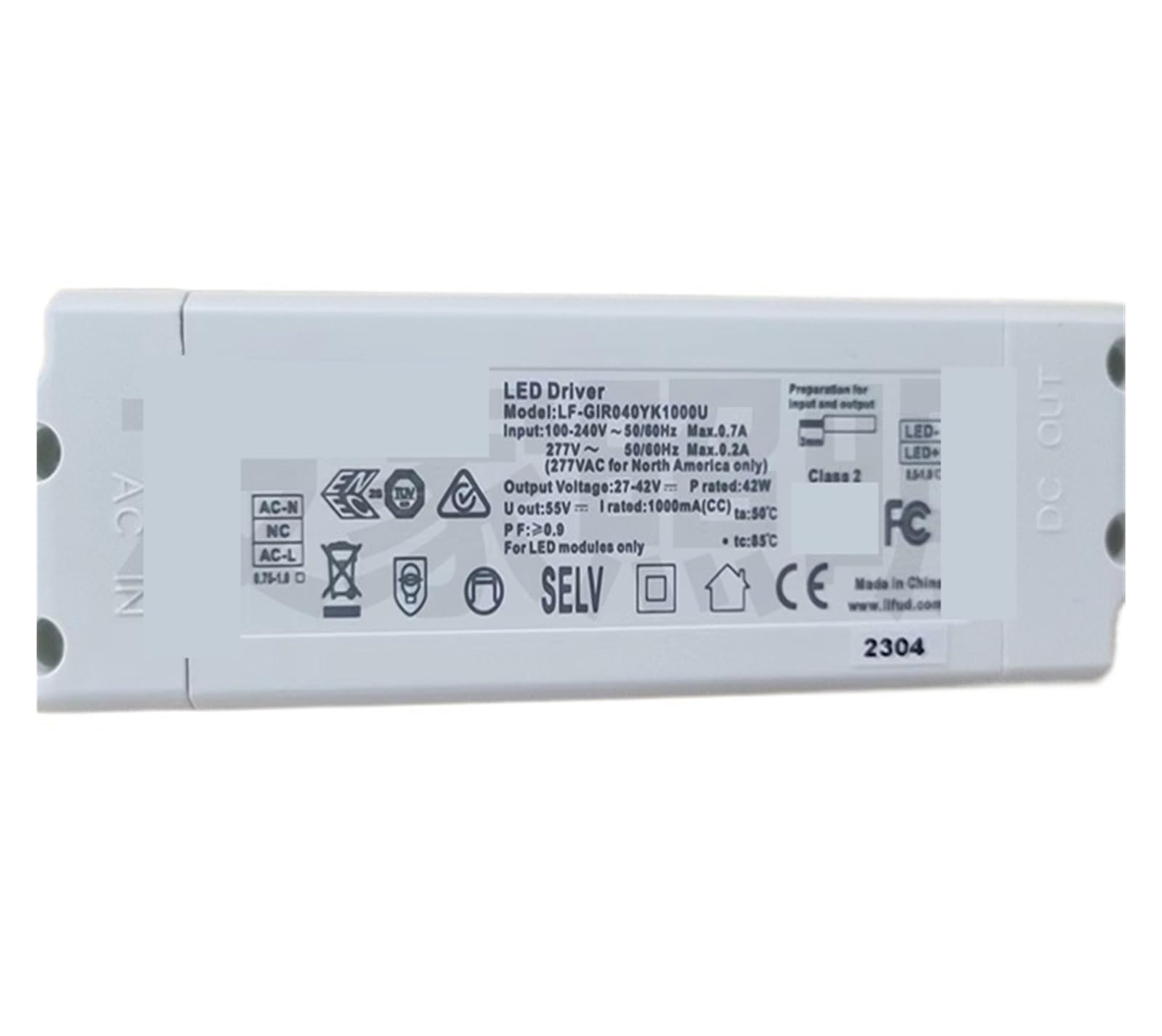 HEPBAK Power led Spotlight Driver Module Constant Current Downlight LFGIR030YK (Color : 42W/LF-GIR040YK1000U)