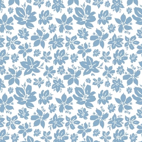 Image of Haus & kinder Double Bedsheet for Queen Size Bed | 90 x 100 Inches 144 TC Cotton Bedsheet for Double Bed with 2 Pillow Covers - Bluebell Whisper