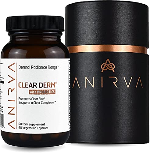 Clear Skin Supplement with Zinc for Adults, Formulated To Battle Hormonal Acne, Zinc Pills for Acne, Rosacea Skin Supplement, Zinc Supplements for Adult Acne - Anirva ClearDerm