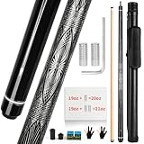 AKLOT Stecca da Biliardo, Stecca Professionale da 58 Pollici Stecca in Legno di Acero Cana...