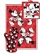 Disney Mickey Minnie Stroll Red Kitchen Towel Set [3-Piece Set]