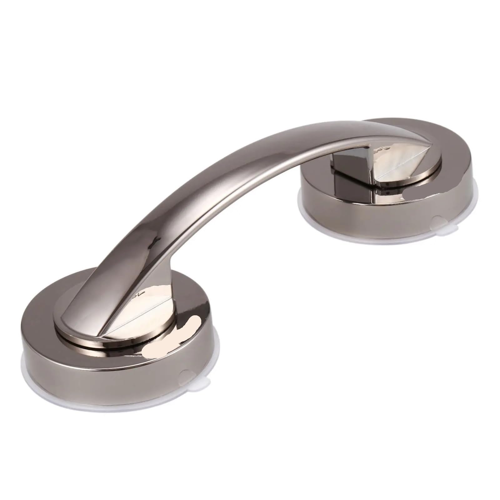 Agarraderas Baño Pasamanos de baño con ventosa succión negra 2 piezas, barra agarre seguridad gran for puerta vidrio