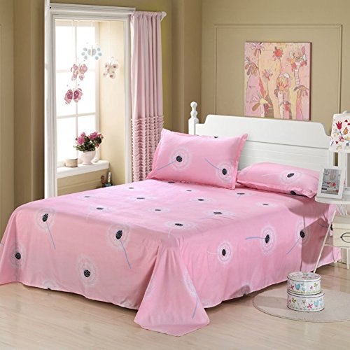 Drap plat lit double imprimé dessin animé 230x250cm pour dortoir - 2