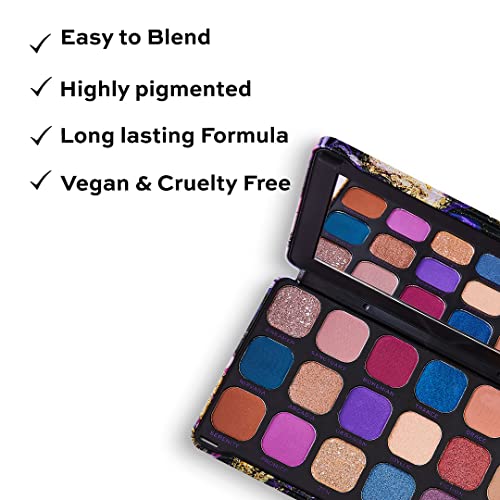 Image of Revolution Beauty London Forever Flawless,Eutopia,19 G Eyeshadows Palette| Long Wearing And Easily Blendable Eye Makeup With Shimmary & Matte Finish-19 G,Multi