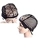 Elastic Wig Caps For Making Wigs Stretch Lace Weaving Cap Extra Large For Big Head with Adjustable Straps and Combs (Black 1 Piece XL-23Inch)