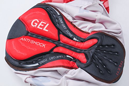 Men's Triathlon Tri Race Suit Outdoor Breathable Cycling Skinsuit With Gel Pad Red S #TOP3