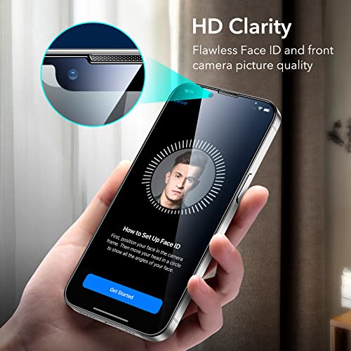 Esr For Iphone 14 / 13 / 13 Pro Screen Protector, Easy Installation Frame, Military-Grade Protection, Ultra Toughscratch Resistant, Tempered-Glass Screen Protector For Iphone 14 / 13 / 13 Pro, 3 Pack #TOP5