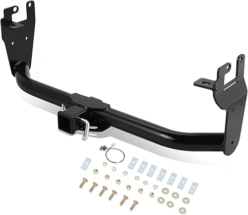 Auto Dynasty Receptor y pasador de remolque trasero de 2 pulgadas de clase 3 compatible con Jeep Renegade 2015-2023, recubrimiento en polvo negro