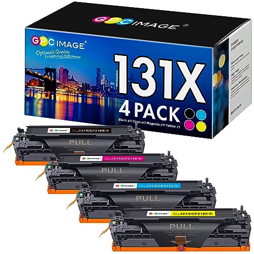 Tinta Y Tóner, Office Product GPC Image Cartucho de tóner remanufacturado de repuesto para HP 131X 131A CF210X CF211A CF212A CF213A con impresora Laserjet Pro 200 Color MFP M276nw M251nw...