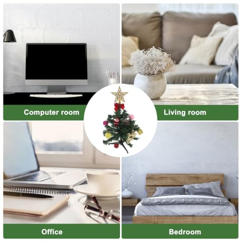 Mini sapin de Noël artificiel stable pour petits espaces sans perte d'aiguilles x2