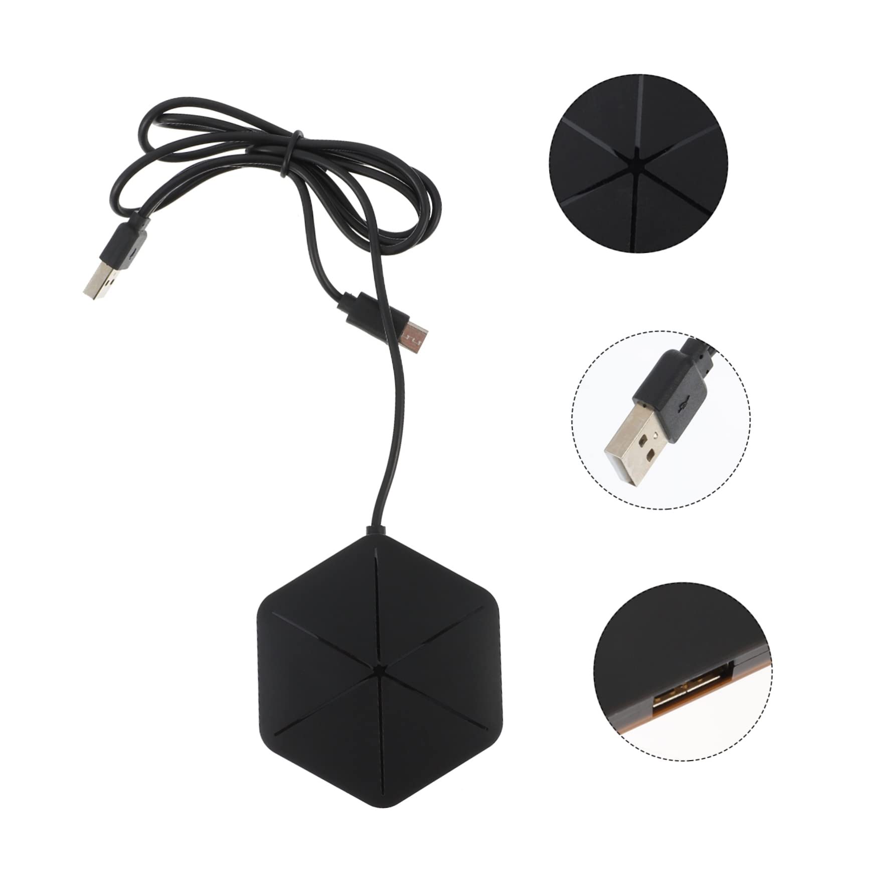 Gatuida 2pezzi Hub Usb Multifunzionale Porte Portatile Otg Adattatore Per Computer e Laptop Trasmissione Design Compatto Per e Casa
