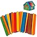 Produktbild JIASHA 400 Stück Eisstiele aus Holz,Craft Sticks,Holzstäbe,Popsicle Sticks,Holzeisstiele Lollipop Craft SticksHolzstiele Craft Sticks Stücke Eisstiele,Eisstiele aus Holz zum Dekoration (Farbe)