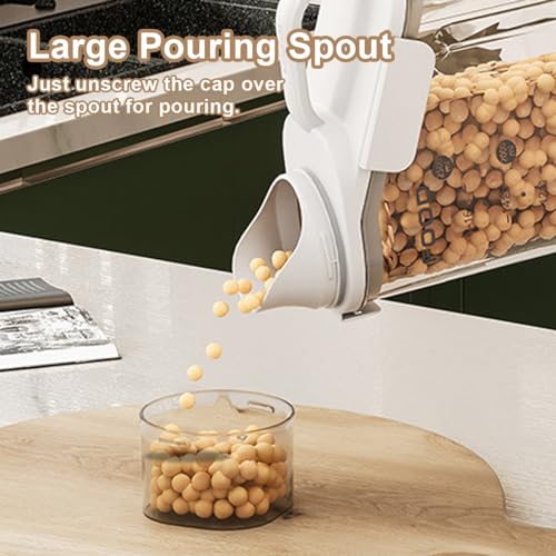 Langmingde G308900-01 1 Piece Cereal Containers Storage, 2.8L/95Oz Airtight Large Dry Food Storage Containers With Pouring Spout Measuring Cup For Snacks Grain Rice,Bpa Free Dispenser Plastic Bin thumb #5