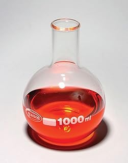 United Scientific FG4060-300 Borosilicate Glass Flat Bottom Boiling Flask, 300ml Capacity (Pack of 6)