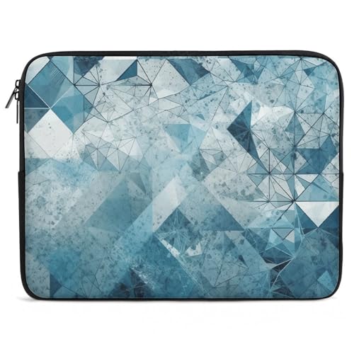 Custodia per Computer Portatile Pattern Borsa da Trasporto Impermeabile Multicolore Notebook per Office Travel 15In blu
