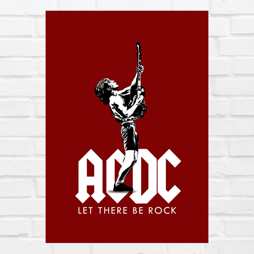 Good Hope AC DC Music Band Poster 12x18 inch Classic Rock Band Wall Art, wall decor room decorate Iconic Album Decor, Perfect for Home Office Living Room Bedroom Studio Paintings wallpaper sticker vintage.