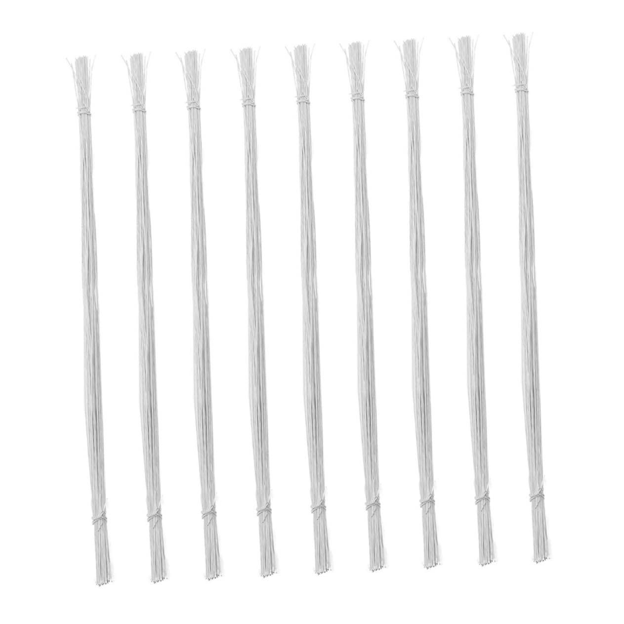 TEHAUX 100 Pcs DIY Floral Iron Wire Stems Craft Flower Wire Paper Wrapped Floral Wire for Floral Arrangement