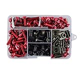 Molding: Einspritzung Powersports Teile M5 M6 komplette Verkleidung Schrauben Schraube for Honda CB500F CB500X CB600F CB1000R CBR600 CBR900RR CBR954RR Schatten 750 NC700 S/X (Color : Black)