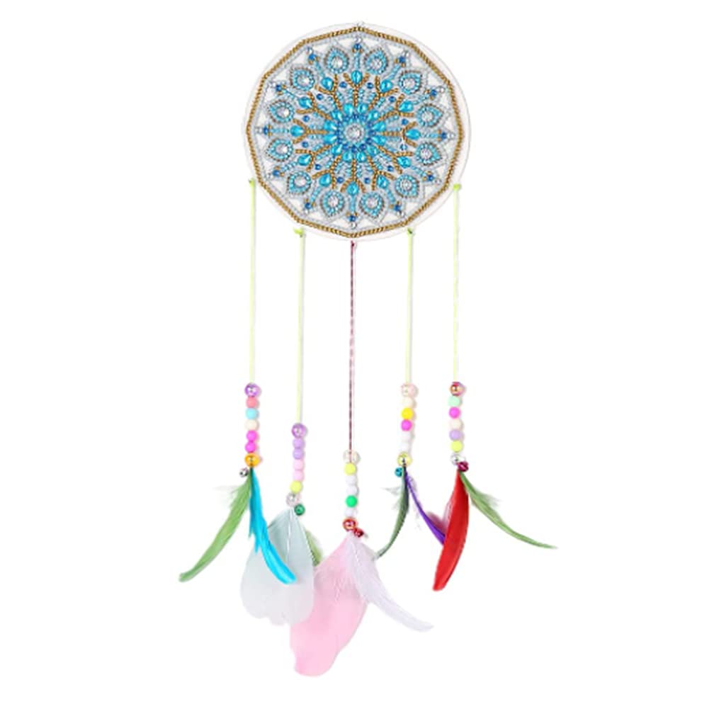 5D Diamond Painting Wind Chime Dream Catcher Kits DIY Outdoor Garden Decor Gifts Handmade Wall Hanging Home Decoration Ornament Christmas Festival Craft Gift (Mandala 29) โ image 1