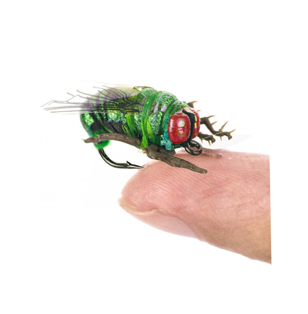 Fly Fishing Dry Flies Realistic Bug Baits Artificial Nymph Scud Lures 2PCS Fishing Equipment
