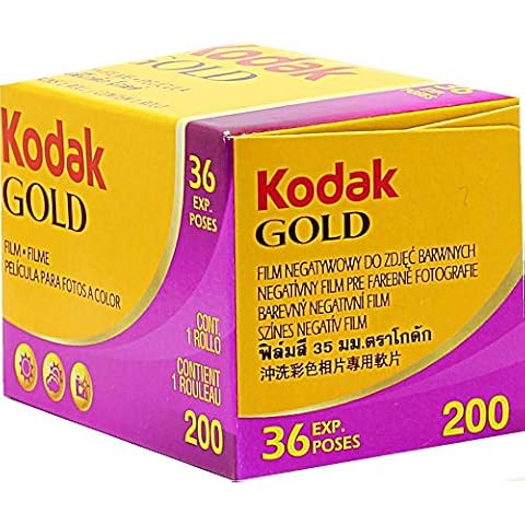 Película fotográfica Kodak Kodacolor Gold 200 color dorado Cover