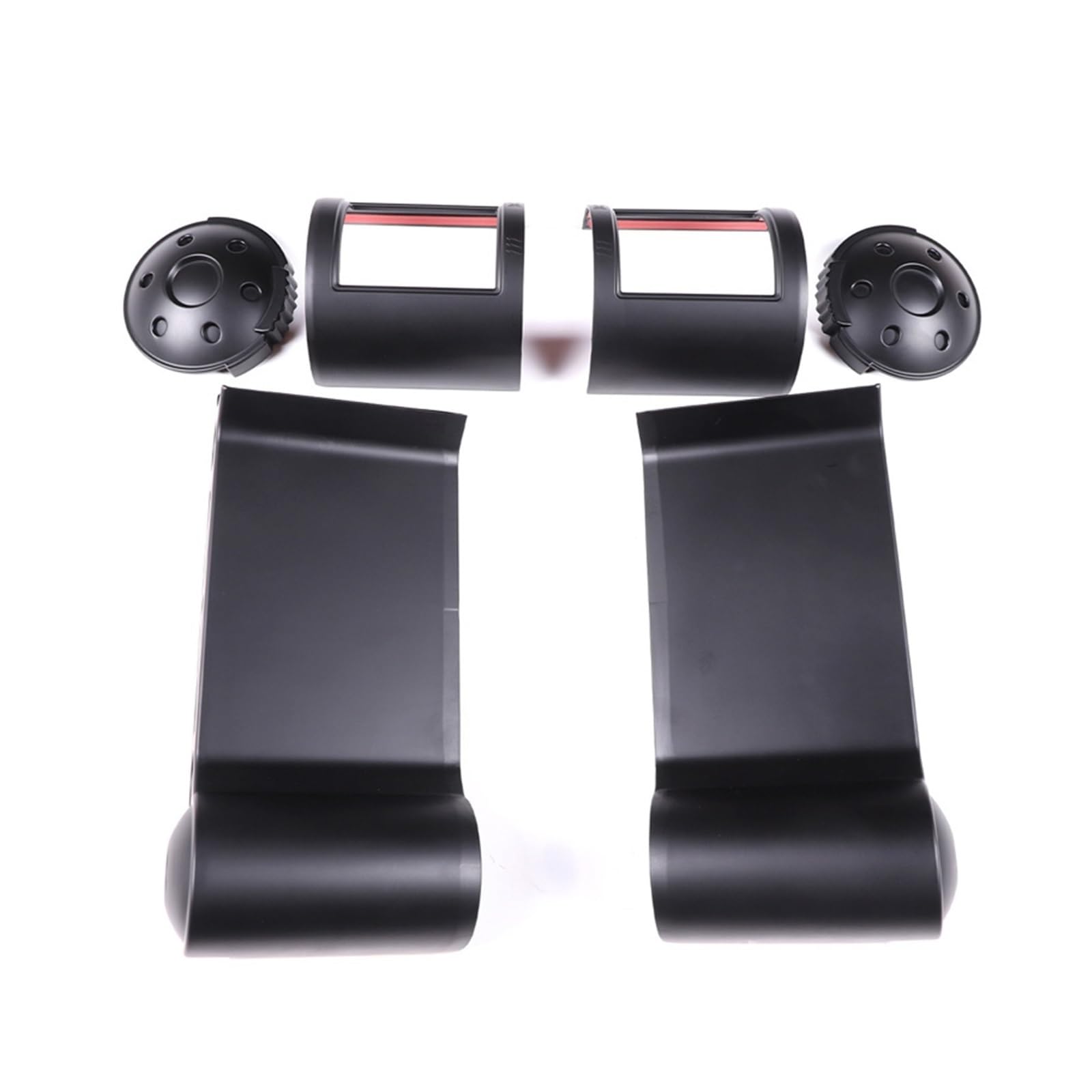 Interior Trim for Toyota FJ for Cruiser 2007-2021 Car Dashboard Side Air Outlet Frame Cover Trim Sticker Cover Trim Sticker(Matt Black)